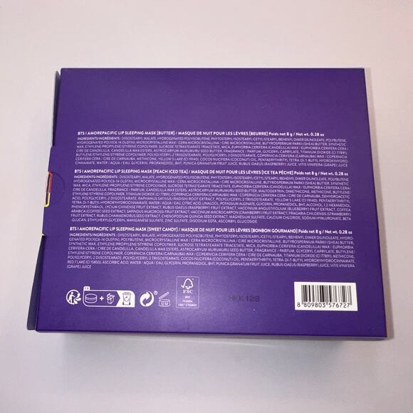 Laneige Lip Sleeping Mask Balm BTS Lip & Pop Edition 8g / .27 oz Butter Peach + - Picture 11 of 11